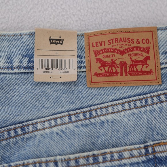 Levi's Women Light Wash Blue Denim Front Slit Maxi Skirt Size 32 NWT - Picture 5 of 12